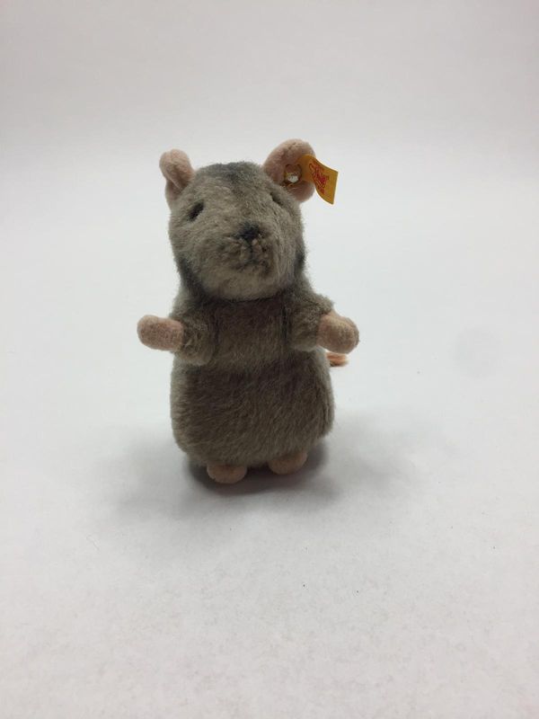 Steiff Maus Piff 056222 mit Knopf und Fahne stehend 10 cm selten