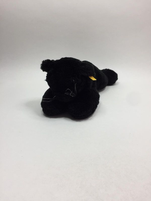 Steiff Panther Cosy Panther 5370/28 mit Knopf und Fahne liegend 45 cm selten