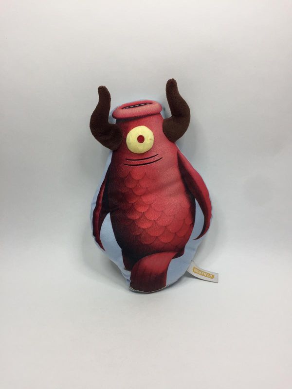 Deko Kissen Monster Maskottchen Highfield Festival Bravado  stehend 30 cm Sammlerstück