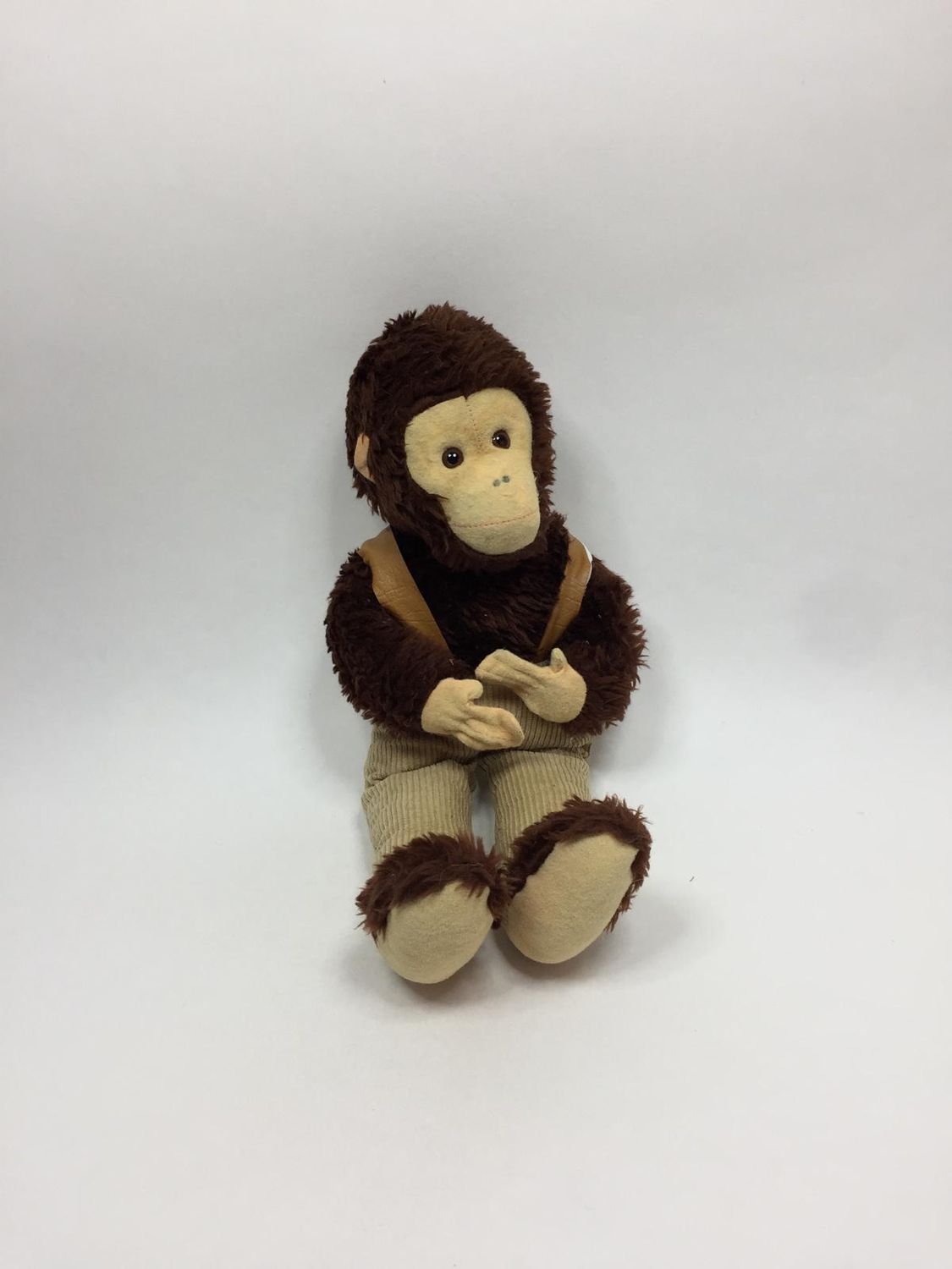 Affe Knuffel stehend 40 cm Vintage Sammlerstück