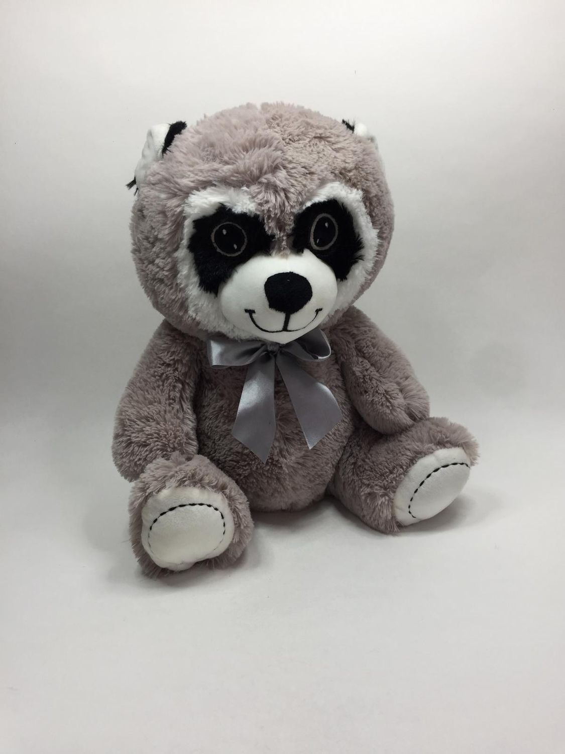 Waschbär XL Knuffel sitzend 43 cm selten