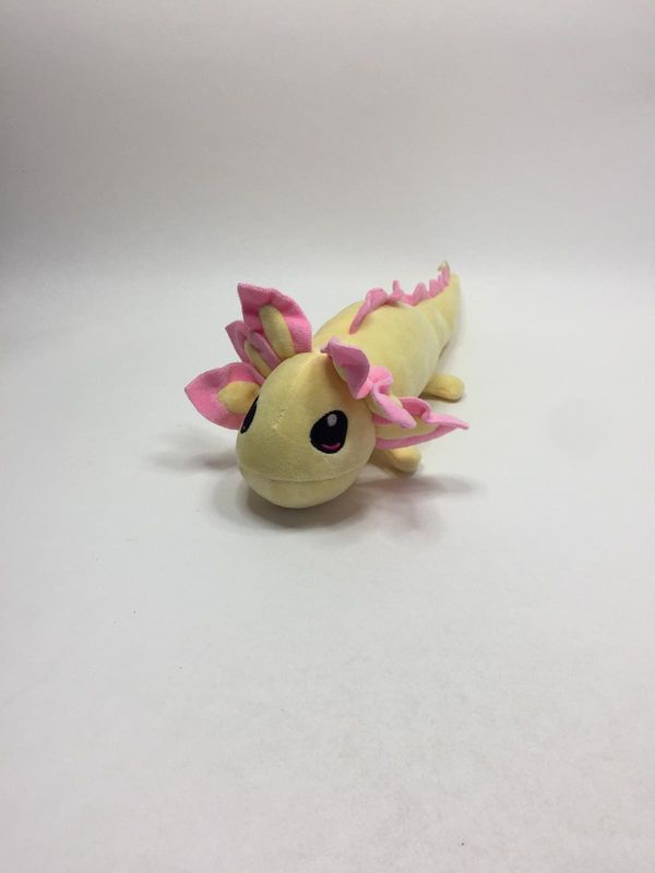 Axolotl Knuffel liegend 42 cm selten