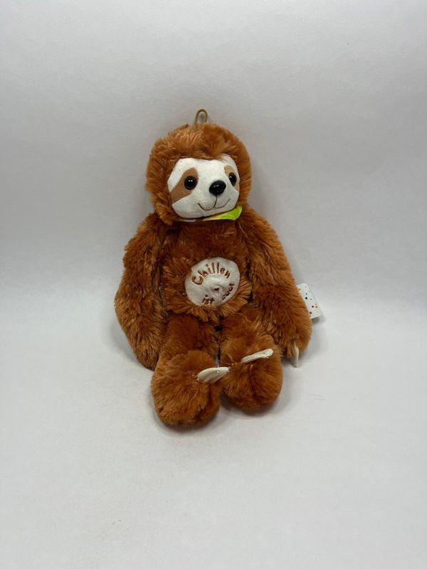 Faultier Morgenroth stehend 38 cm Neuwertig mit Etikett