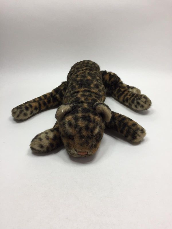 Leopard Knuffel vermutlich Steiff liegend 60 cm sehr selten
