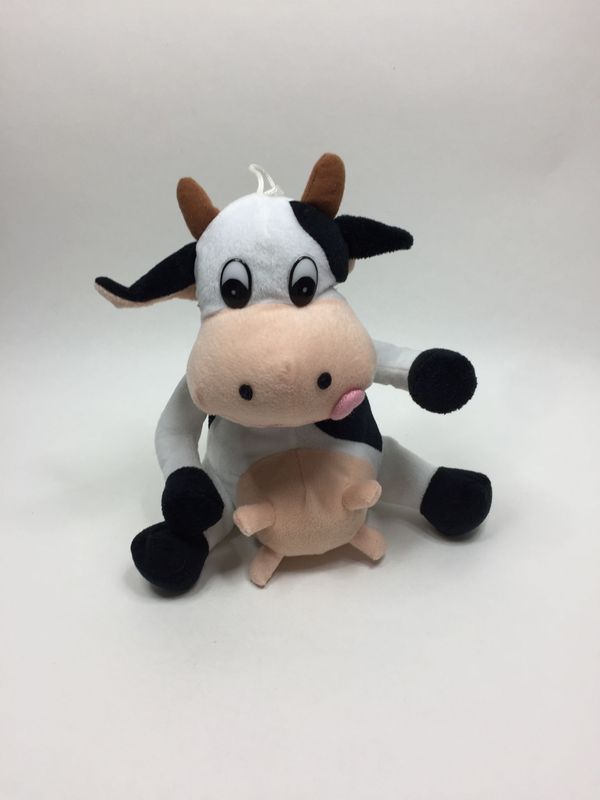 Kuh Knuffel sitzend 30 cm sehr selten