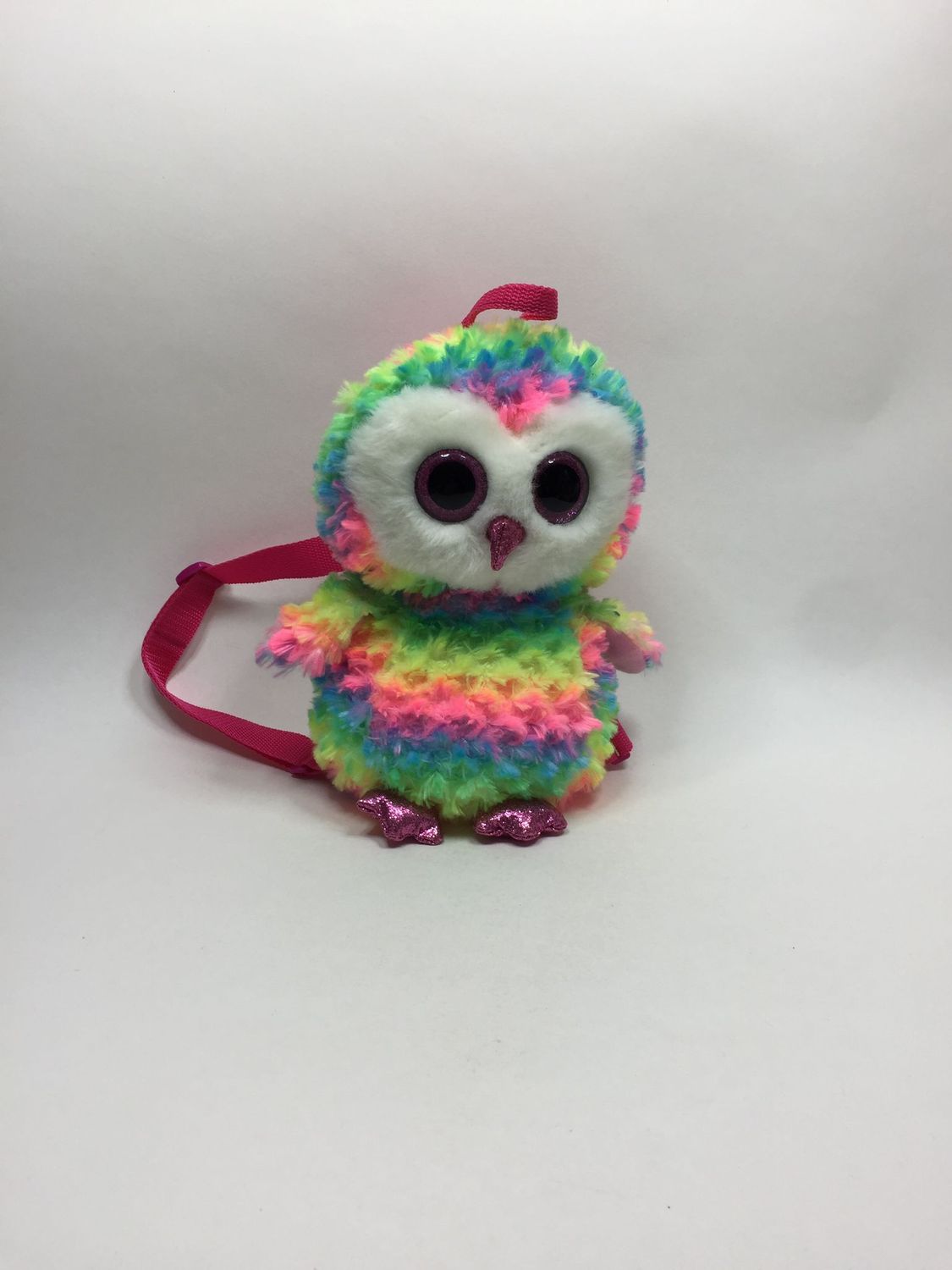 TY Eule Owen Rucksack stehend 30 cm selten