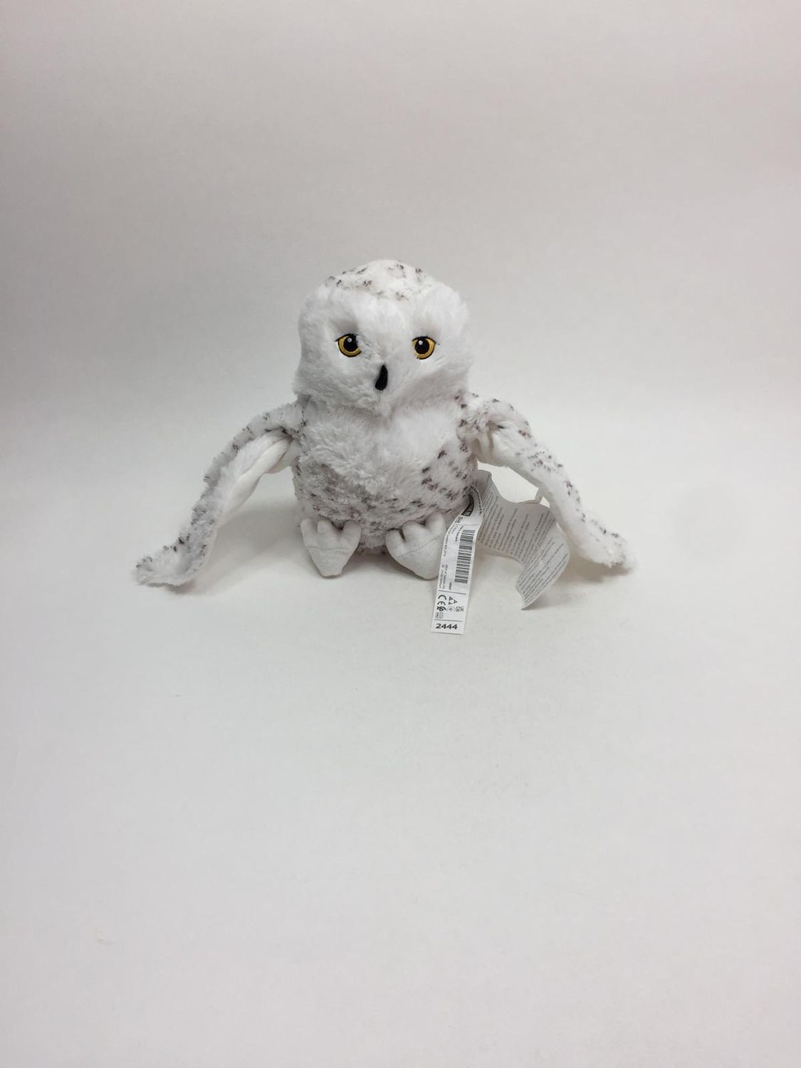 Eule Schneeeule Handpuppe Ikea Skogsduva stehend 20 cm selten