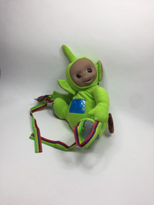 Teletubbies Dipsy Hasbro Rucksack stehend 40 cm Mega Sammlerstück Neuwertig mit Etikett