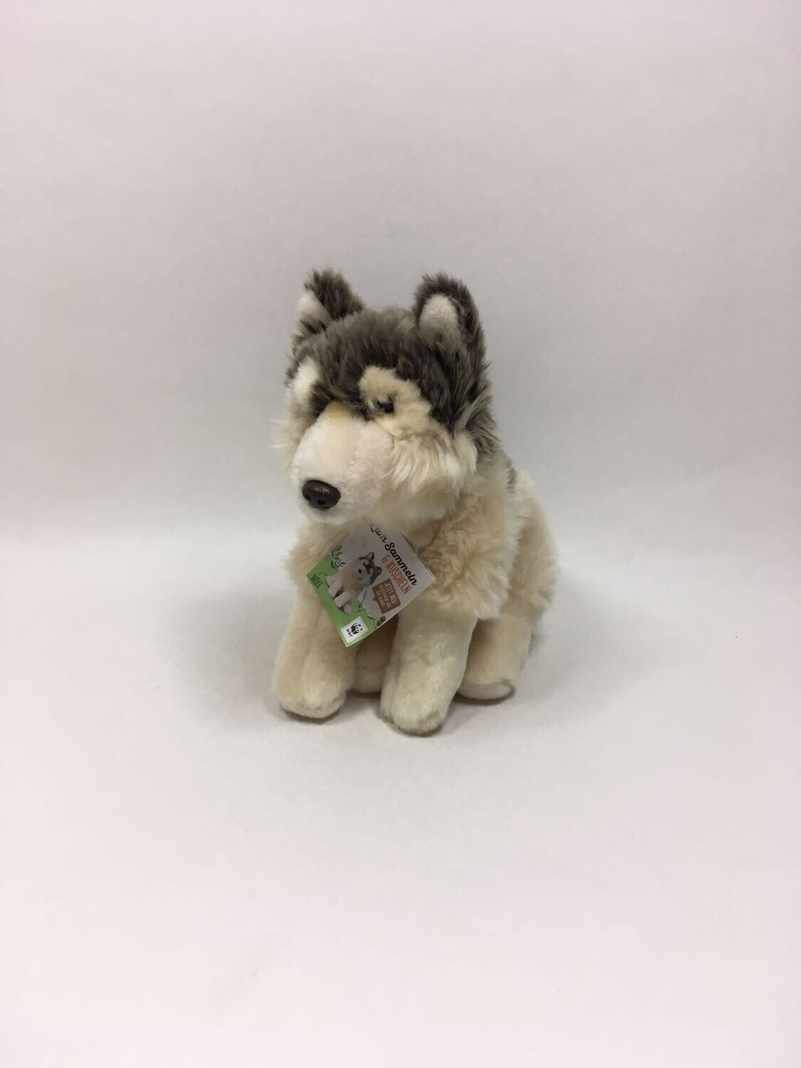 WWF Wolf sitzend 25cm sehr selten Neuwertig mit Etikett ( beliebt )