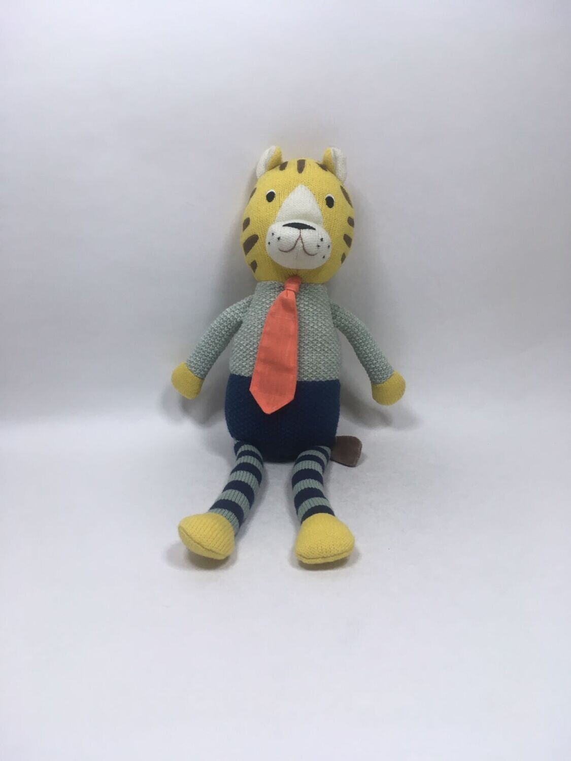 Tiger mit Krawatte Depot stehend 58cm Mega Sammlerstück