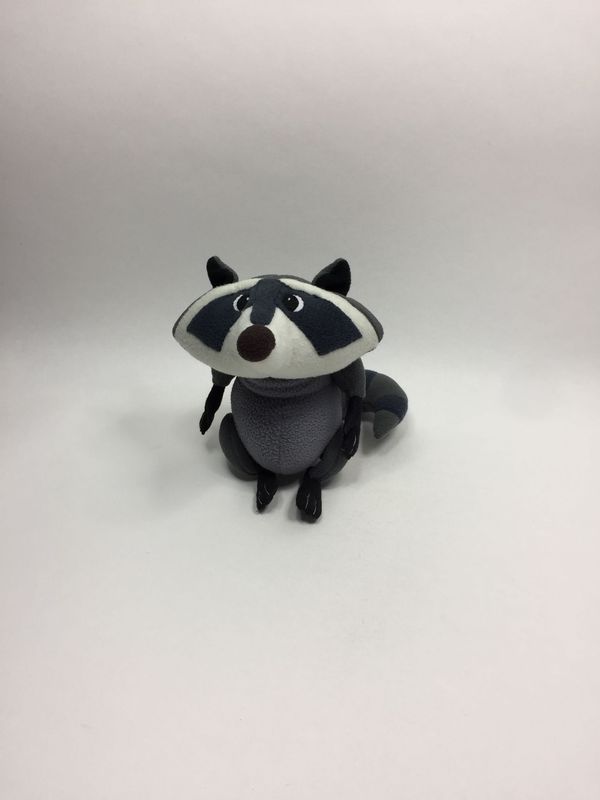 Mü-Mo das Müllmobil Waschbär Donny Knuffel stehend 23 cm Rarität