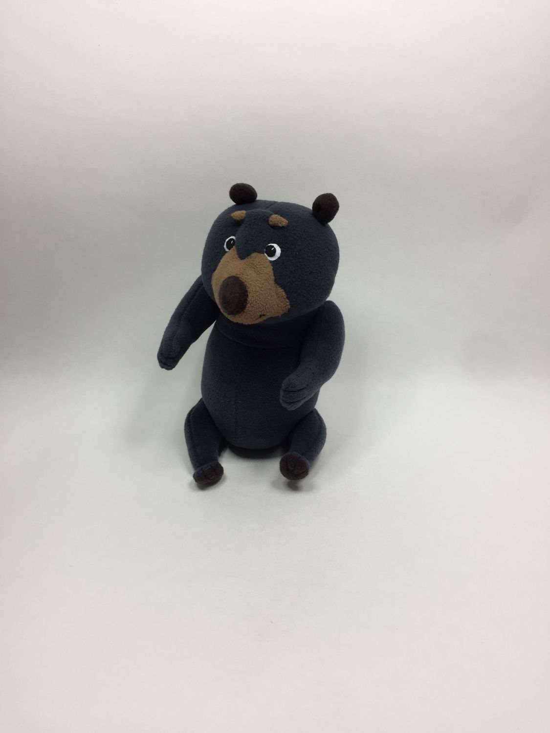 Mü-Mo das Müllmobil Teddy Bär Walter Knuffel sitzend 30 cm Rarität