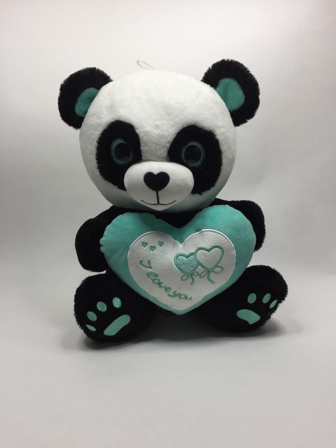 Panda XL Morgenroth sitzend 40 cm selten