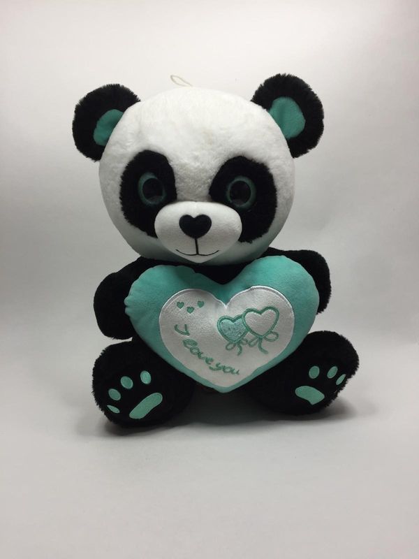 Panda XL Morgenroth sitzend 40 cm selten