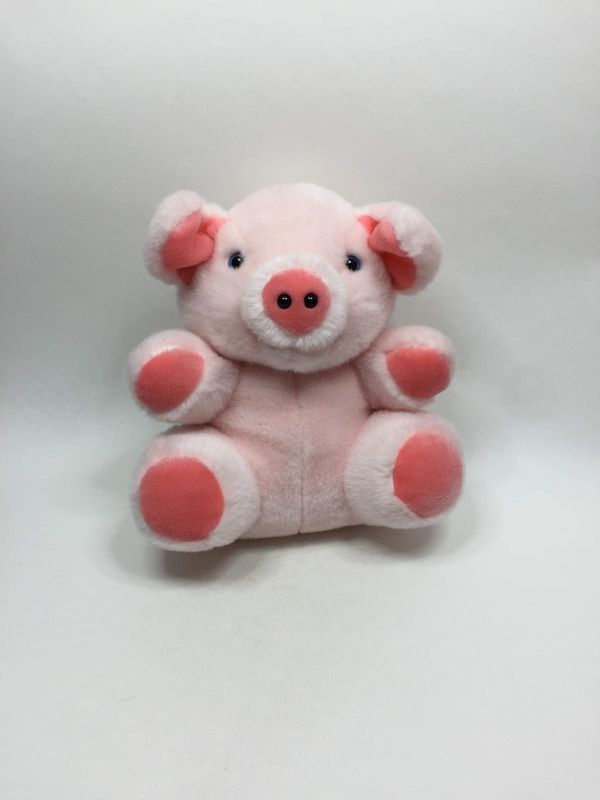 Schwein Knuffel sitzend 28 cm selten