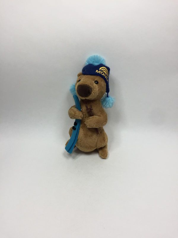 Murmeltier Maskottchen Mondi-Hotelgruppe Promotion Pets stehend 30 cm sehr selten