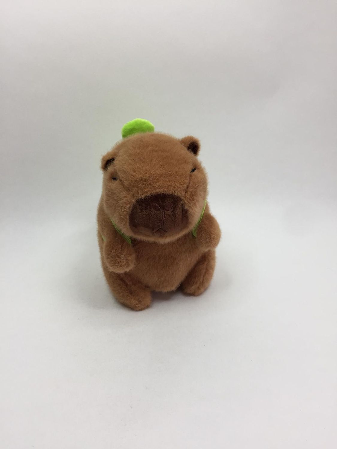Schwein Wasserschwein Capybara mit Schildkrötenrucksack Chinaimport stehend 20 cm Sammlerstück
