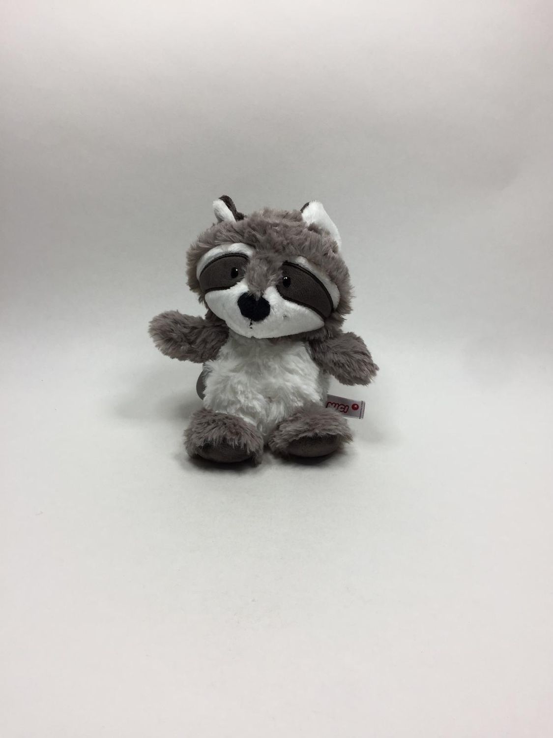 Nici Waschbär Rod stehend 22 cm Sammlerstück Neuwertig mit Etikett