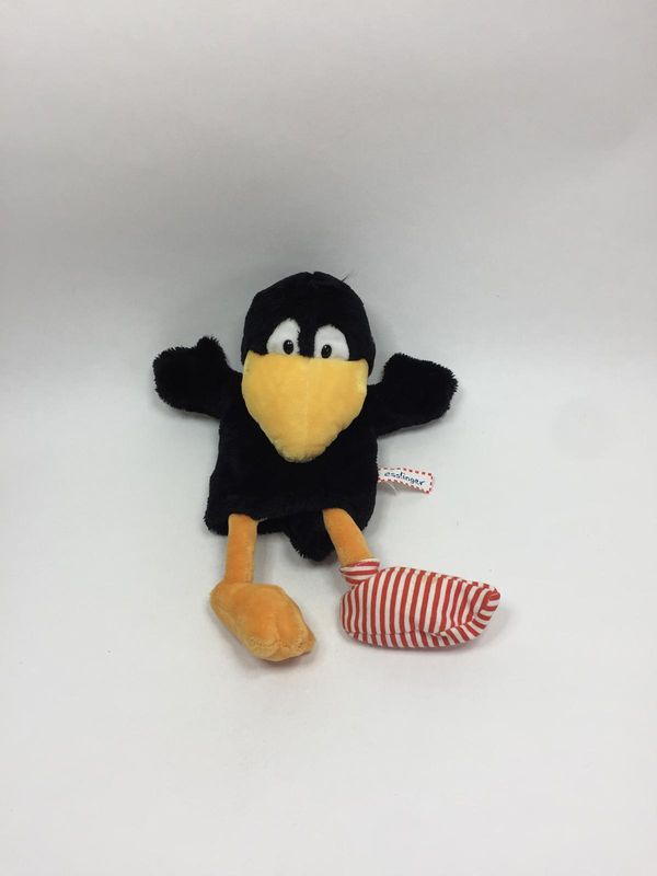 Nici der kleine Rabe Socke Handpuppe Esslinger by Nici stehend 33 cm Rarität