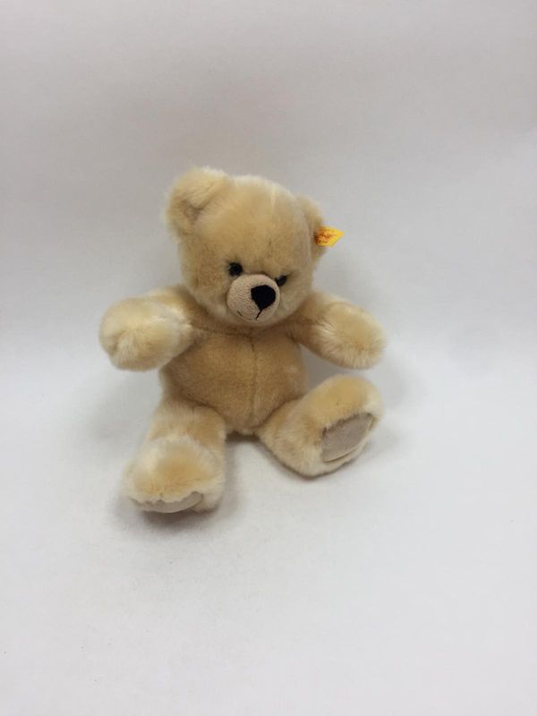 Steiff Teddy 673757 mit Knopf und Fahne stehend 25 cm Mega Rarität und Sammlerstück
