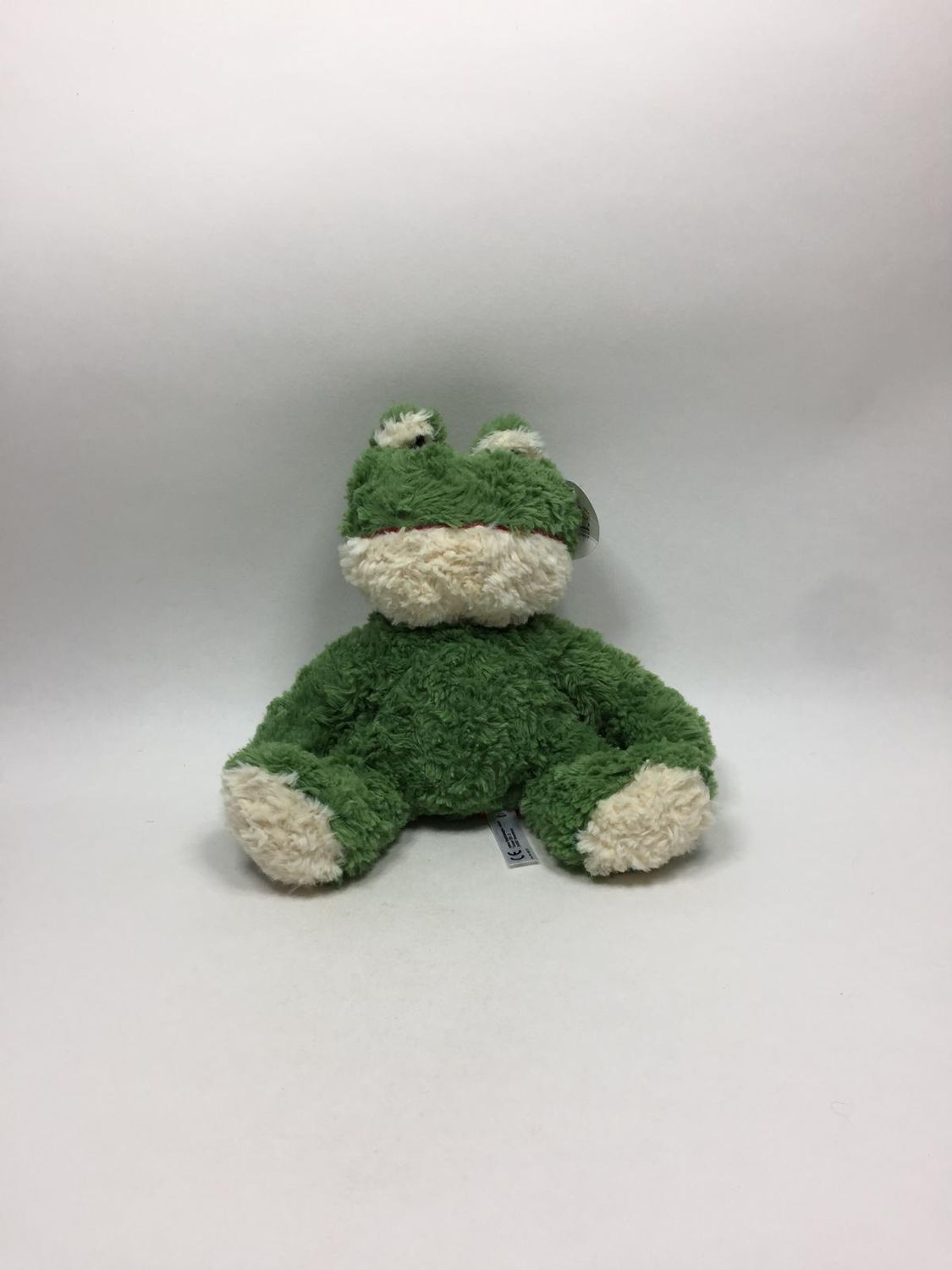 Frosch Minifeet sitzend 20 cm selten mit Etikett