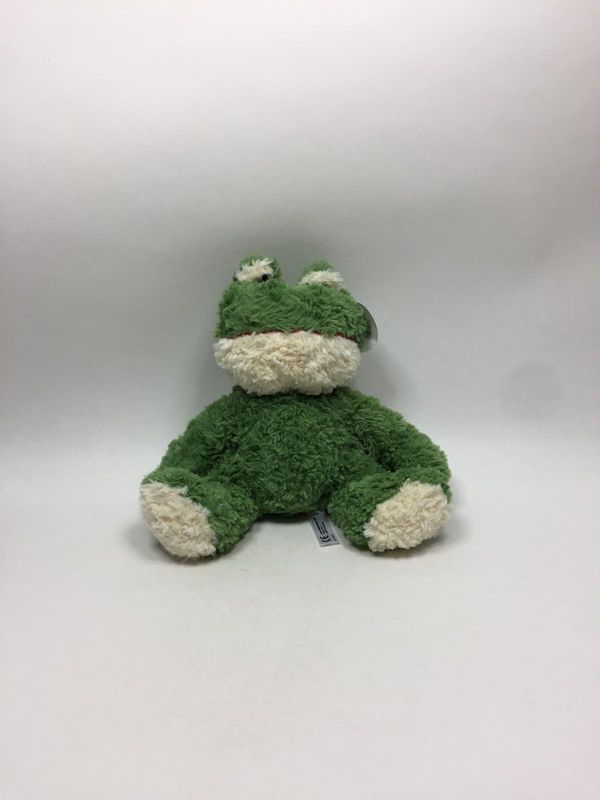 Frosch Minifeet sitzend 20 cm selten mit Etikett