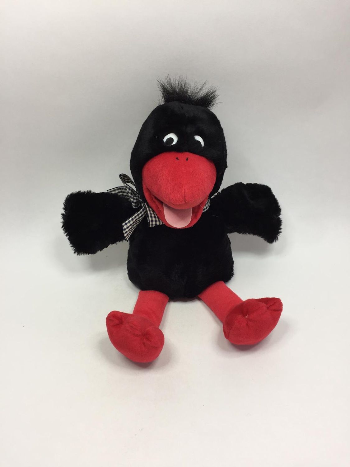 Rabe Handpuppe Toytime stehend 35 cm selten