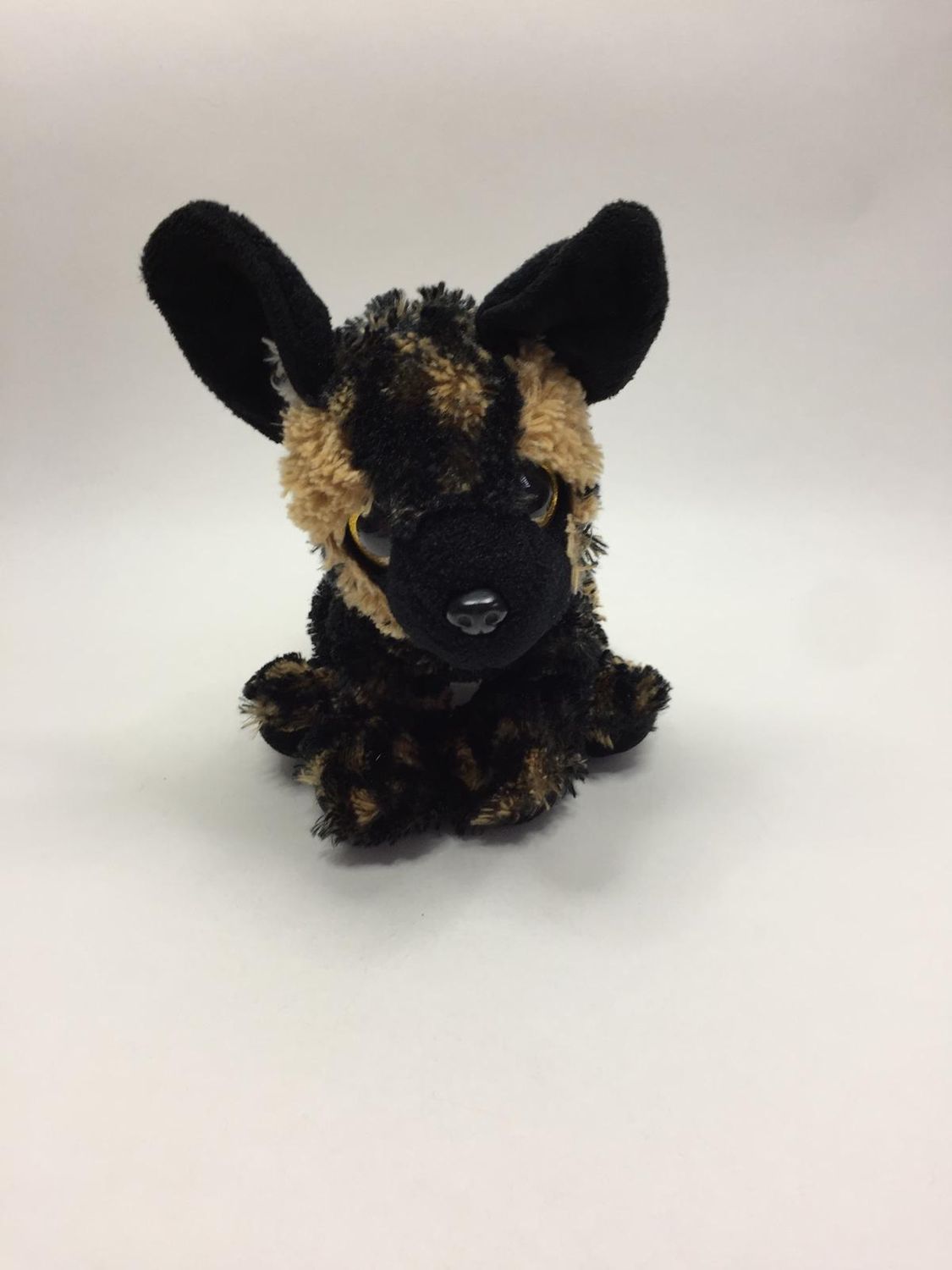 Hyäne Wildhund Knuffel sitzend 28 cm selten