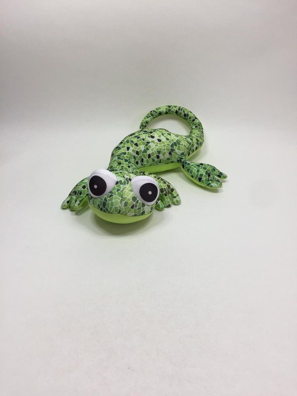 Salamander Chamäleon Eidechse Echse Gecko Nackenkissen Knuffel liegend 60 cm sehr selten