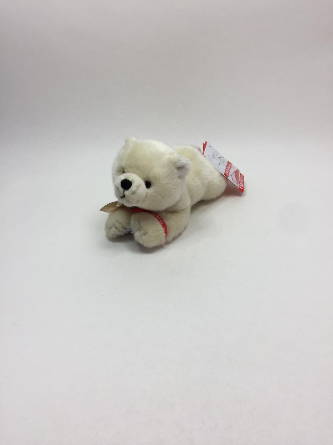 Eisbär Pia Pia Club liegend 28 cm Rarität Neuwertig mit Etikett