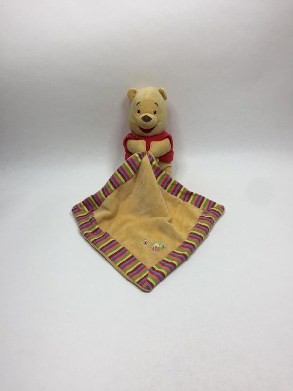 Schnuffeltuch / Schmusetuch Winnie Pooh Teddy Disney stehend 28 cm Sammlerstück
