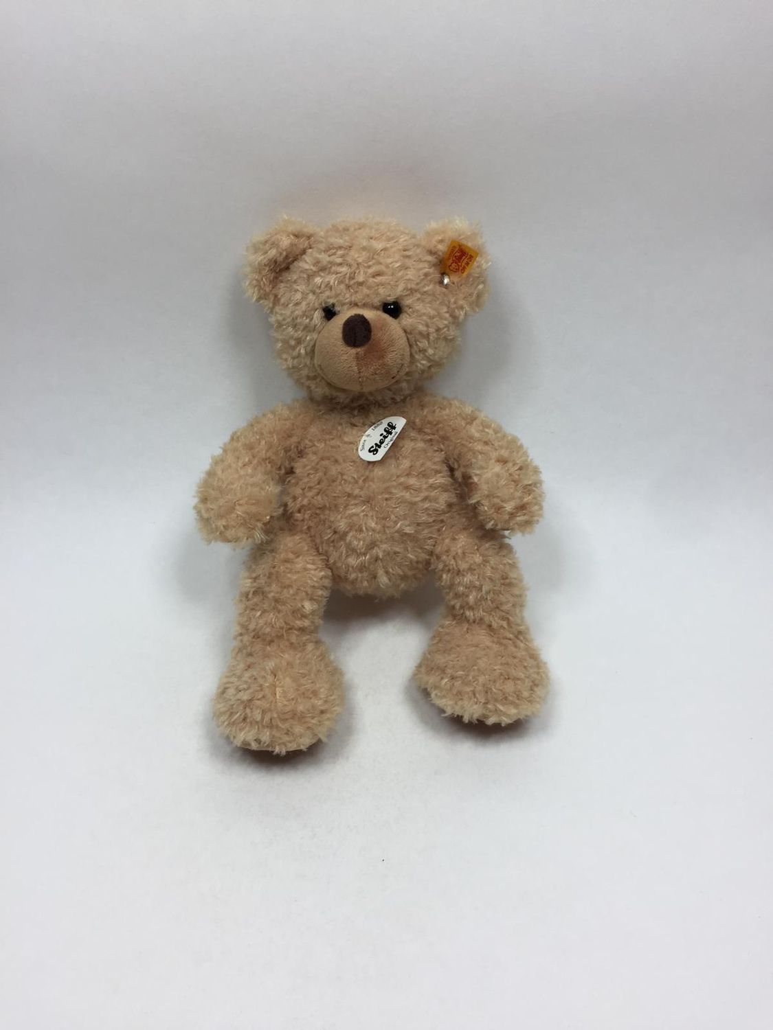 Steiff Teddy Herr Miele 990076 mit Knopf, Fahne und Teil-Brustschild stehend 28 cm Sammlerstück