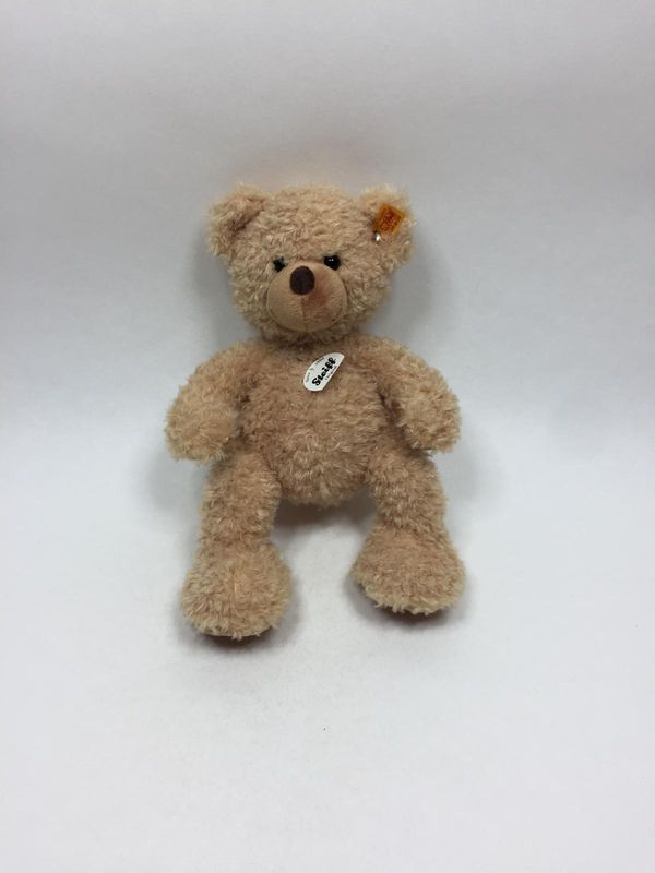 Steiff Teddy Herr Miele 990076 mit Knopf, Fahne und Teil-Brustschild stehend 28 cm Sammlerstück