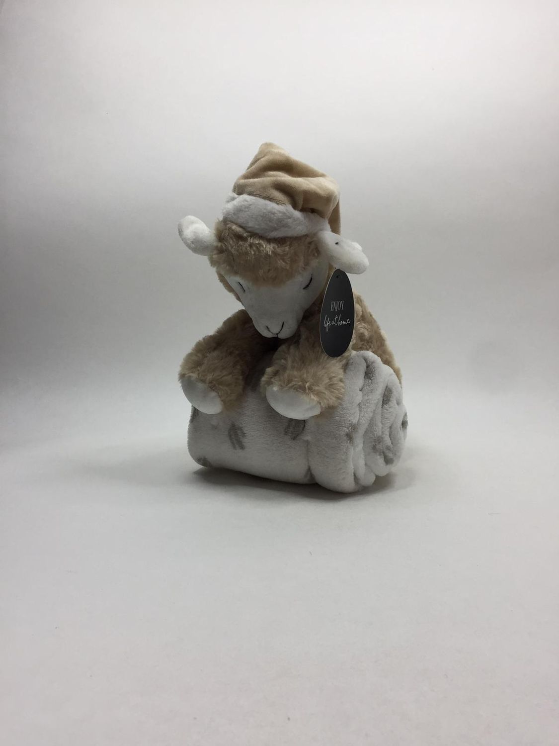 Lama mit Decke Casa International sitzend 30 cm sehr selten mit Etikett