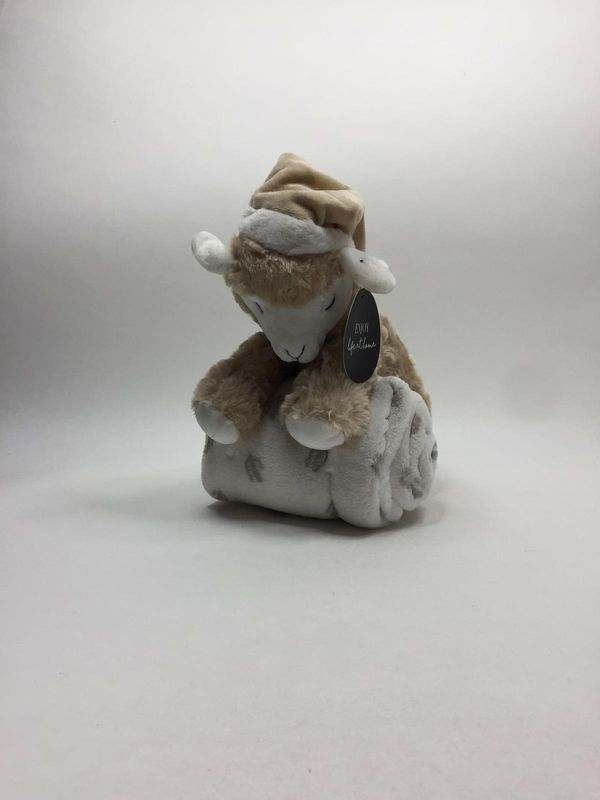 Lama mit Decke Casa International sitzend 30 cm sehr selten mit Etikett