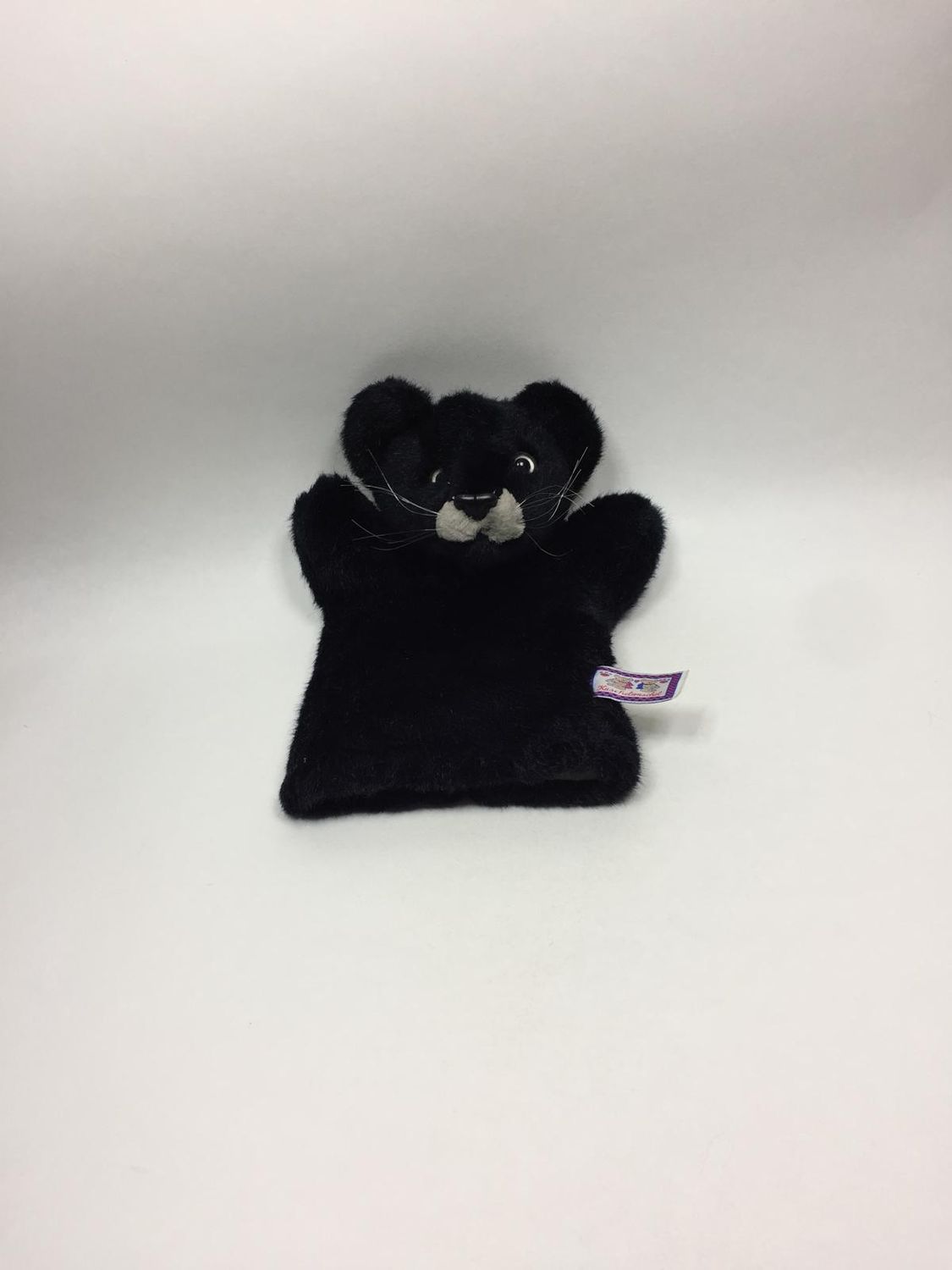 Panther Handpuppe Kuschelwuschel stehend 30 cm sehr selten