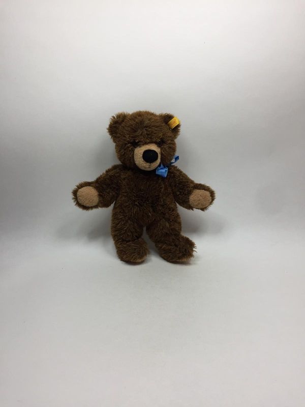 Steiff Teddy Molly 021701 mit Knopf und Fahne stehend 33 cm sehr selten