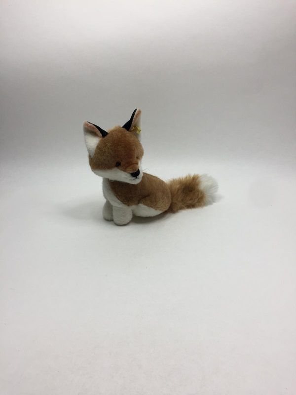 Steiff Fuchs Snuffy 3515/18 mit Knopf und Fahne sitzend 25 cm selten