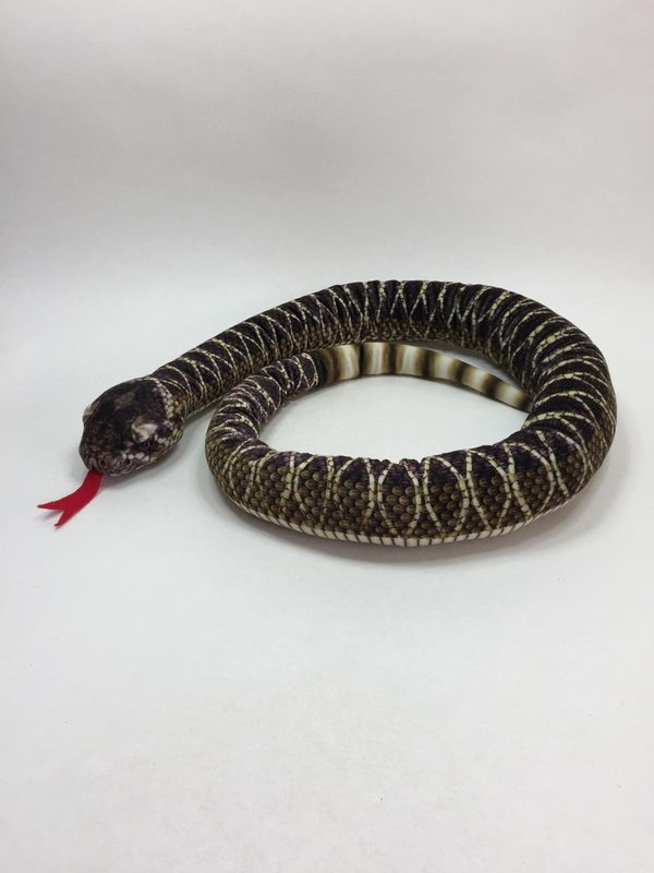 Schlange Klapperschlange Knuffel liegend 140 cm selten