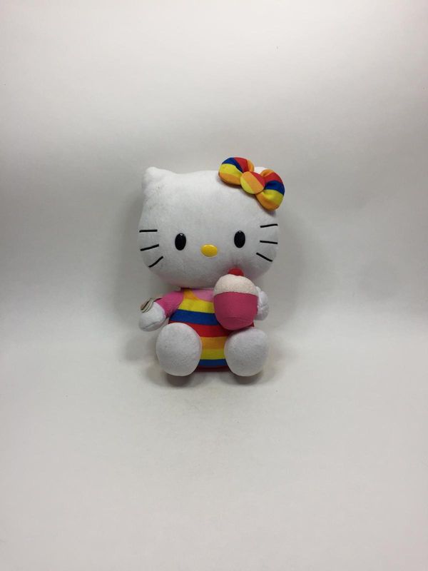 TY Hello Kitty Katze sitzend 30 cm selten mit Etikett