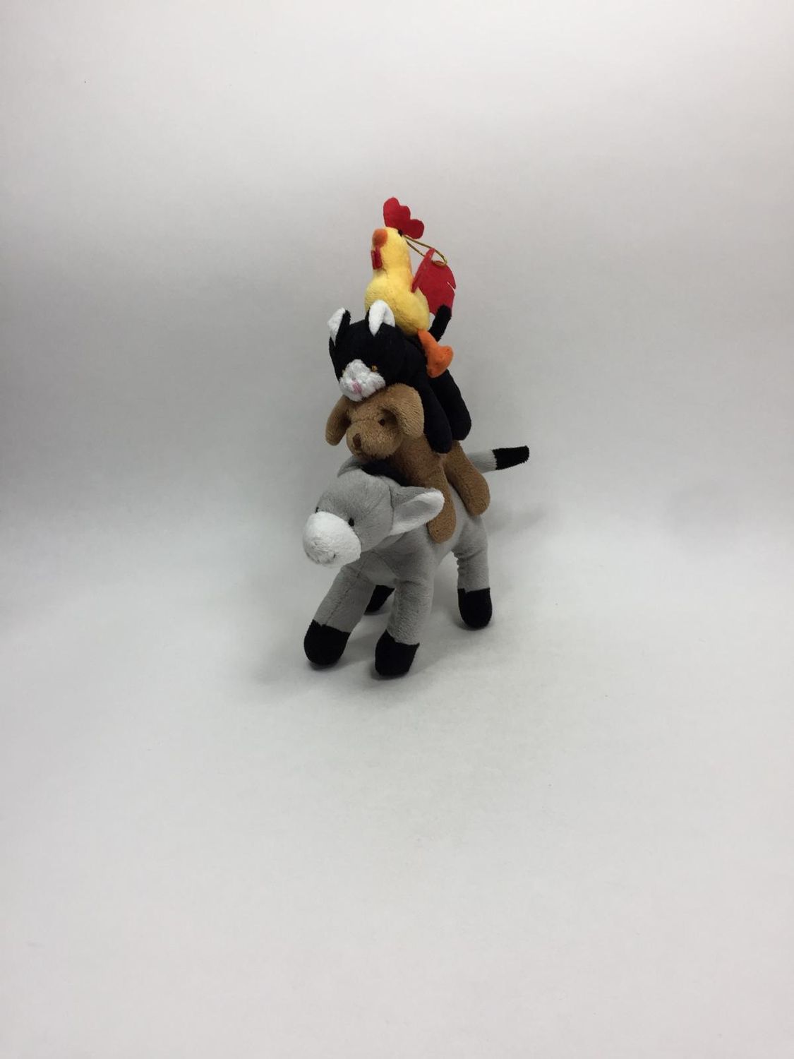 Bremer Stadtmusikanten Esel Hund Katze Huhn Knuffel stehend 30 cm Sammlerstück