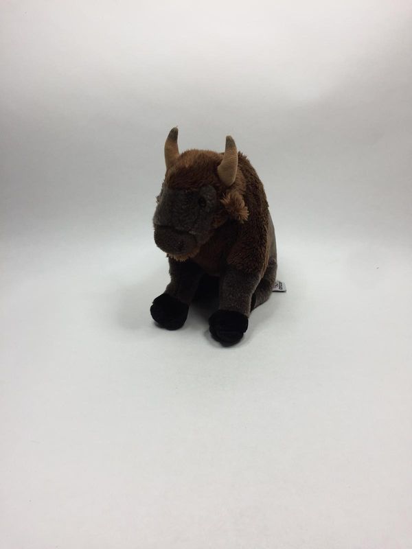 Büffel Kuh Stier Bison Nature Planet sitzend 33 cm selten
