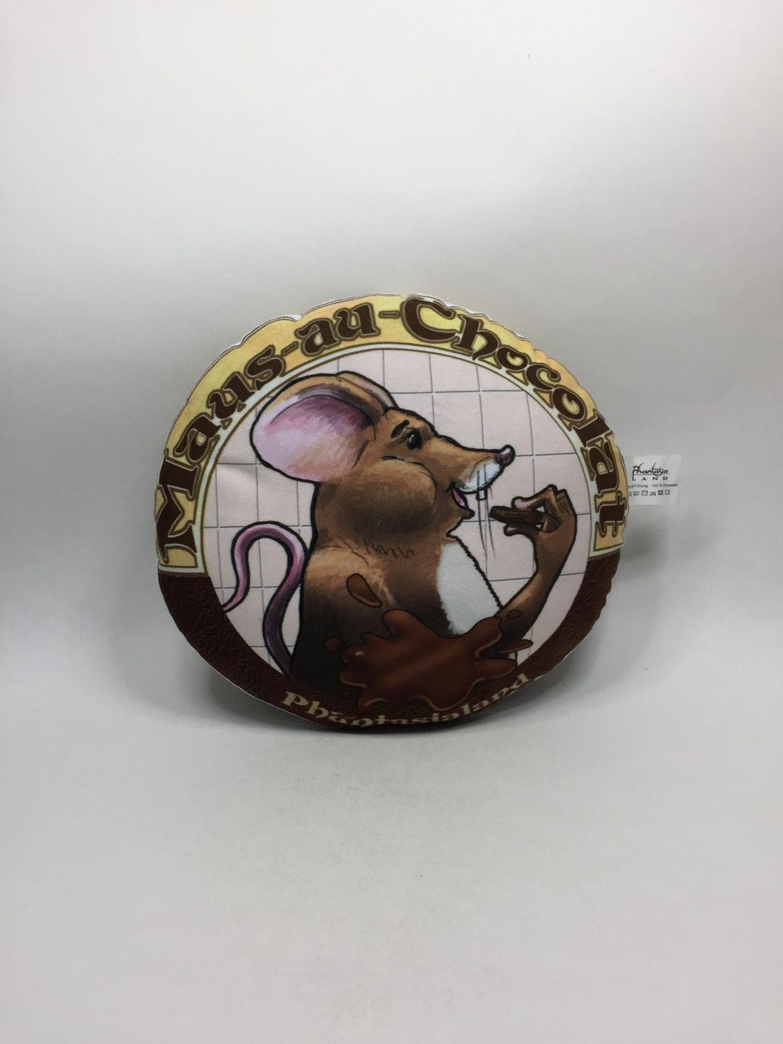 Deko Kissen Maus Phantasialand "Maus-au-Chocolat" stehend 30*33 cm Sammlerstück