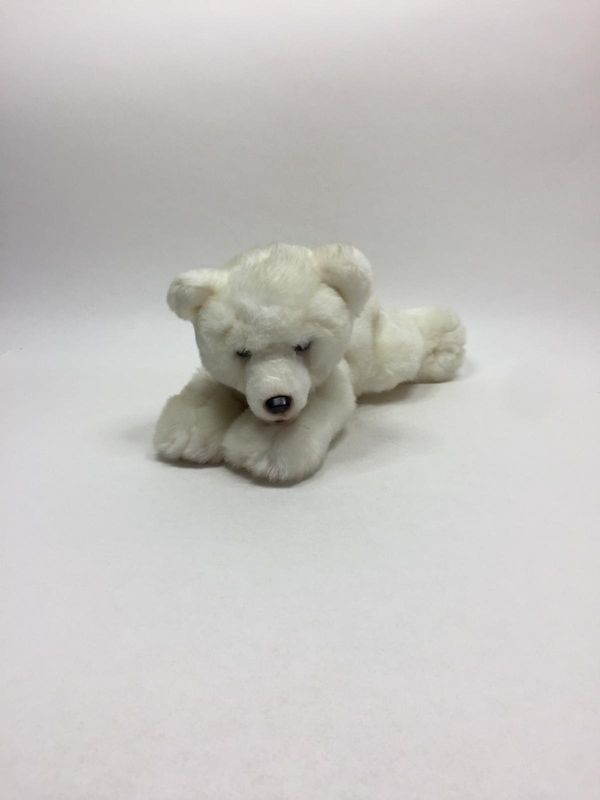 Eisbär Uni-Toys liegend 30 cm Mega Sammlerstück