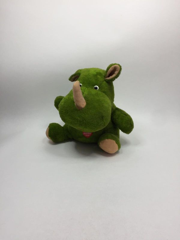 Nashorn Knuffel sitzend 30 cm sehr selten