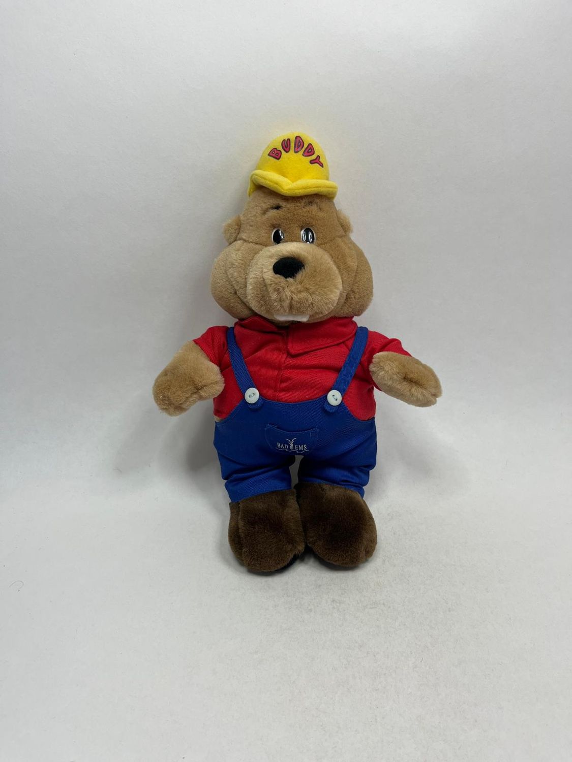 Biber Knuffel "Buddy Maskottchen Staatsbad Bad Ems" stehend 30 cm Vintage Sammlerstück