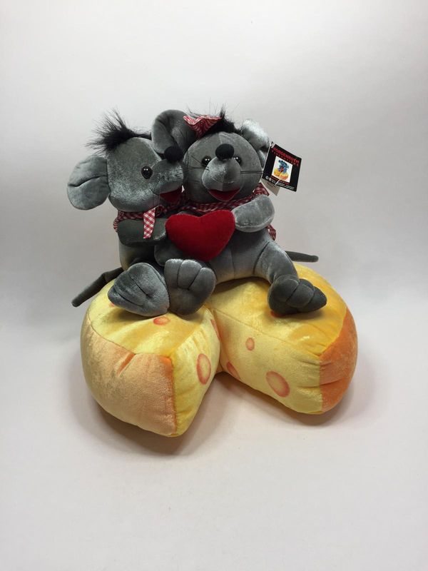 Maus Morgenroth XL sitzend 35 cm Neuwertig mit Etikett