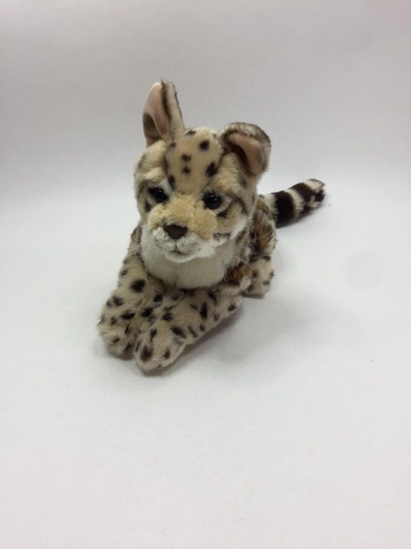 Ozelot / Leopard Uni-Toys liegend 45 cm Mega selten