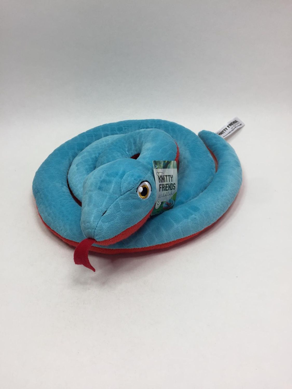 Schlange Knitty Friends liegend 140 cm Neuwertig mit Etikett