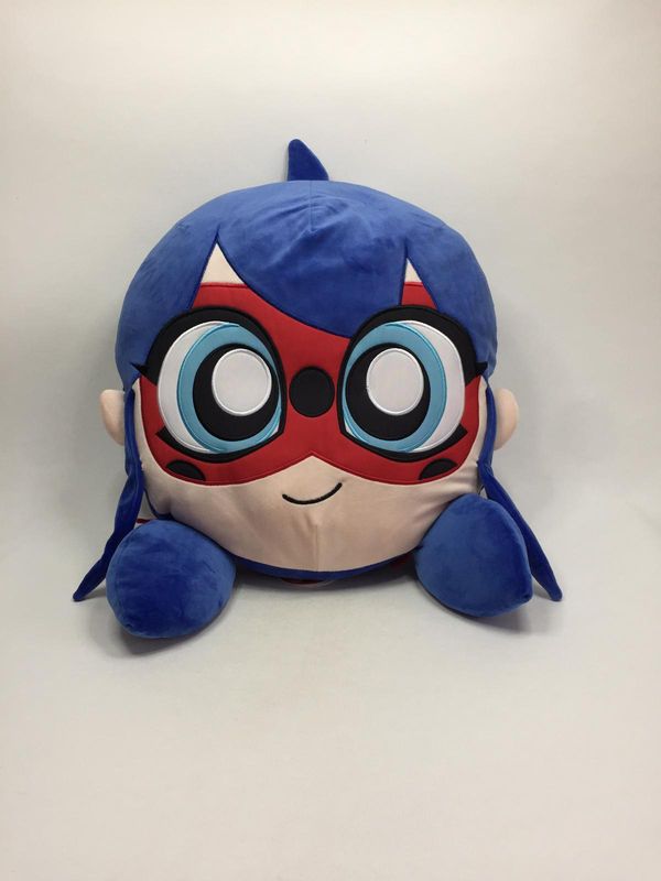 Deko Kissen Miraculous Lady Bug mit Pyjamafach ZAG Play XL stehend 43*45 cm Neuwertig mit Etikett